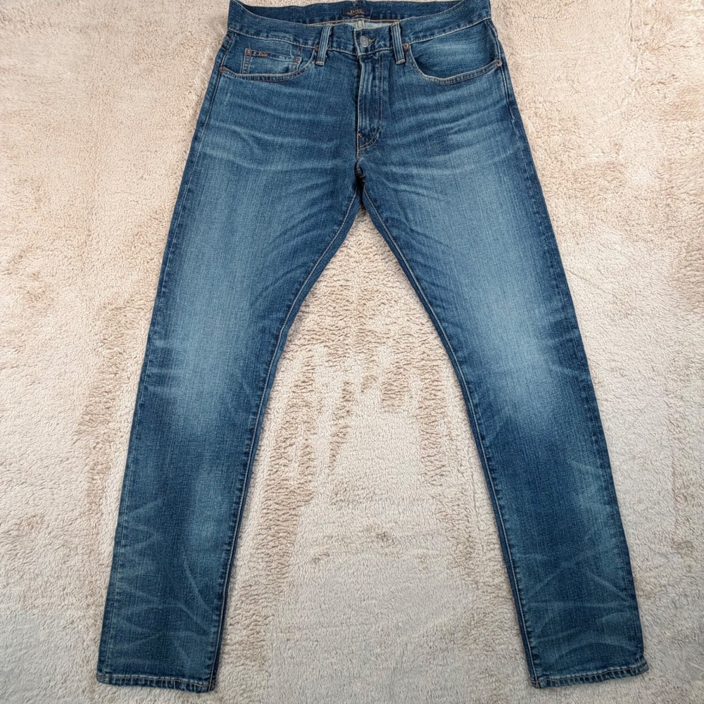 Polo Ralph Lauren Mens 32x34 Sullivan Slim Jeans Blue Medium Wash Excellent